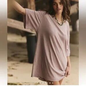 Free People Lavender Oversized Tee